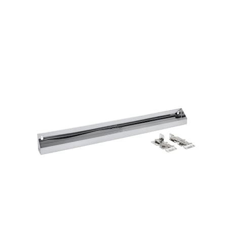 Rev-A-Shelf Stainless Steel, Silver, 31 in W, 3 in H, 2.13 in D, 2.13 in L, Silver 6581-31-52